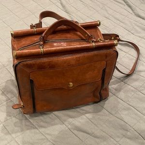 Anthropologie Oryany Brown Leather Satchel/ Doctor’s Bag